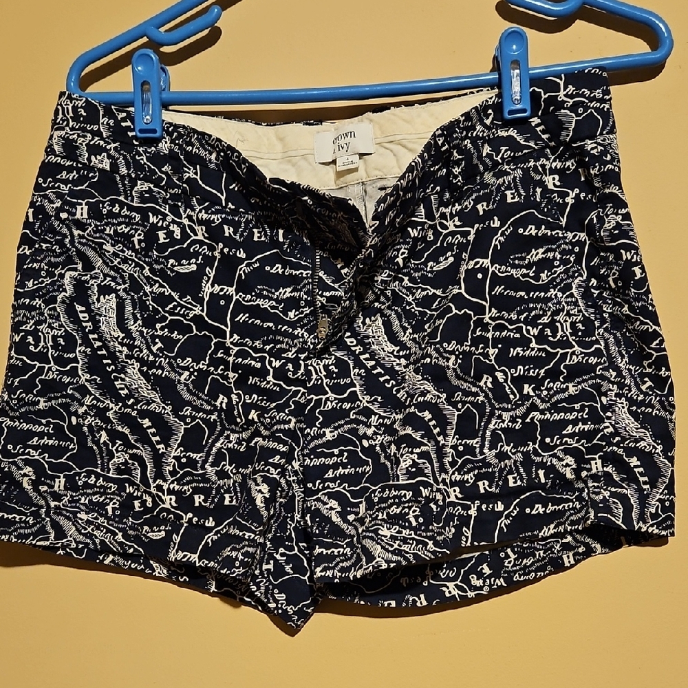 Crown & Ivy Navy And White Shorts